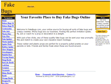 Tablet Screenshot of fakebugs.com